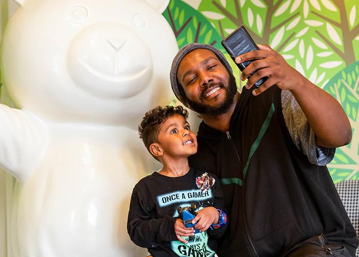 Selfie with our office bear