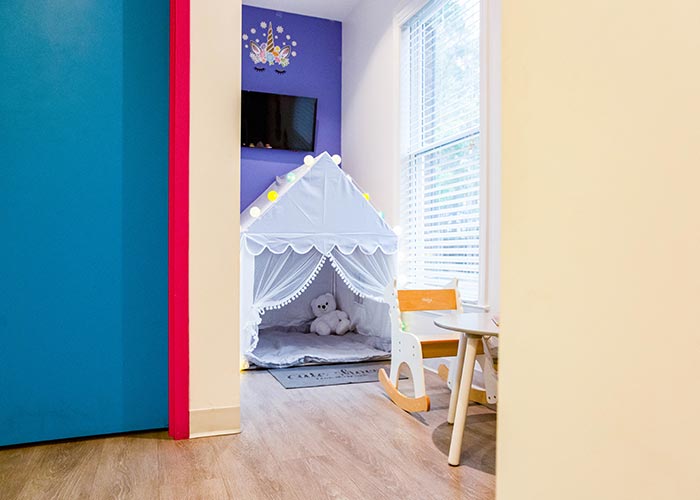 Special tent for child patients